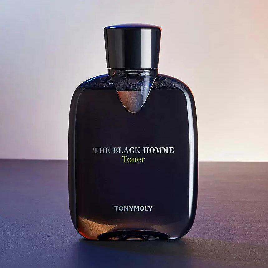 TONYMOLY The Black Homme Toner 160ml - Gentleman Korea: premium Korean men’s skincare toner in sleek black bottle