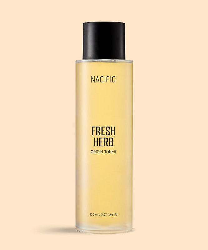 NACIFIC Fresh Herb Origin Toner 150ml bottle with hydrating calendula extract and niacinamide for skincare routine.