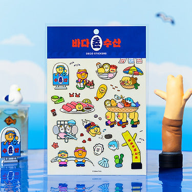 TransparentAutocollant Friends Sticker - Official Kakao Friends merchandise | Koolseoul