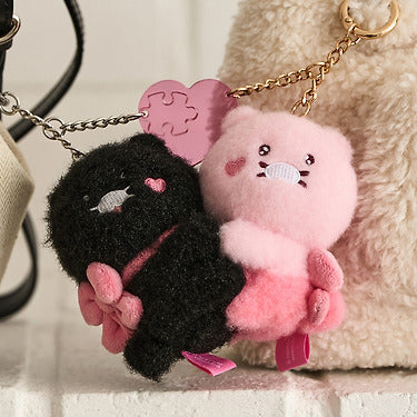 Kakao Friends - くろマグネットキーホルダー ぬいぐるみセット チュンシク