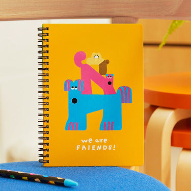 XFriends Notebook(Yellow) Chunsik Stationery - Authentic Kakao Friends from Korea | Koolseoul