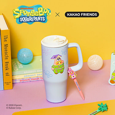 SpongeBobXFriends Tumbler Little Apeach&Baby Chunsik - Authentic Kakao Friends from Korea | Koolseoul