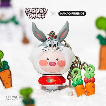X Friends Figurine Keychain Apeach - Official Kakao Friends merchandise | Koolseoul