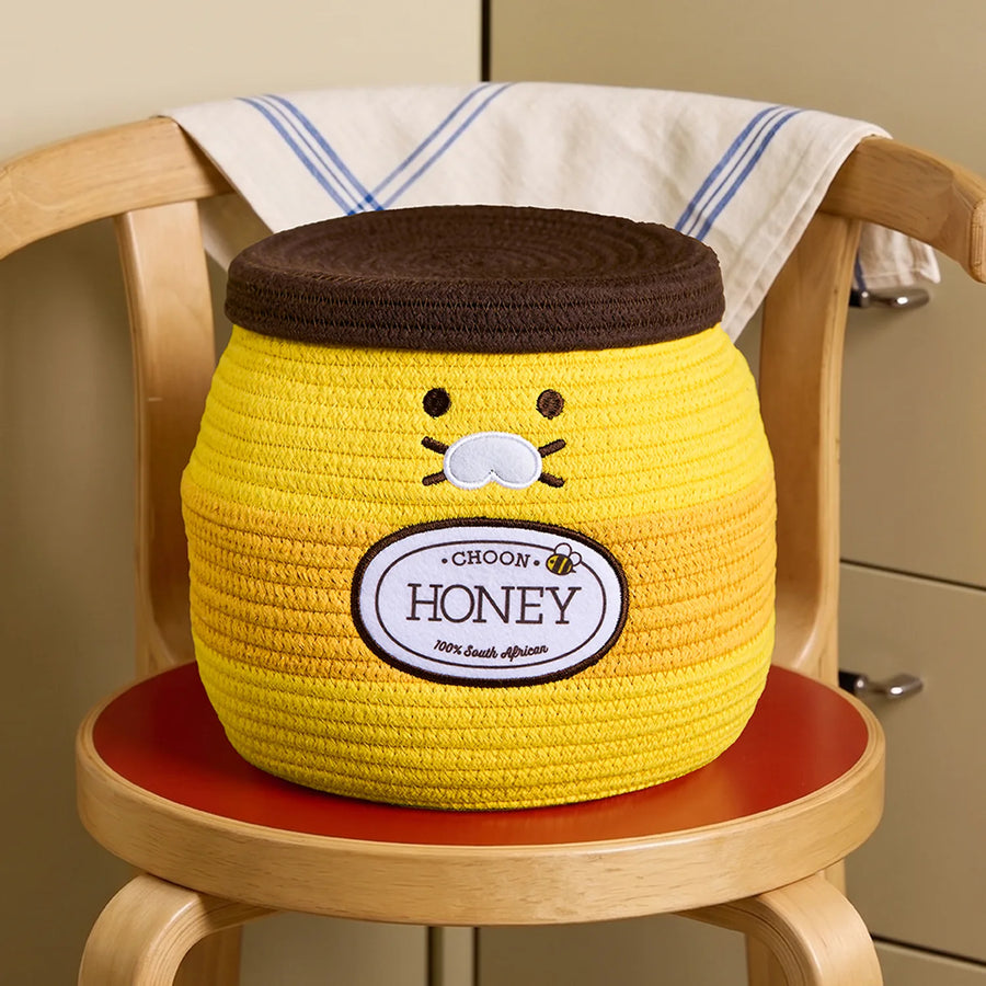 Rope Basket Grocery Market Honey Jar L - Kakao Friends