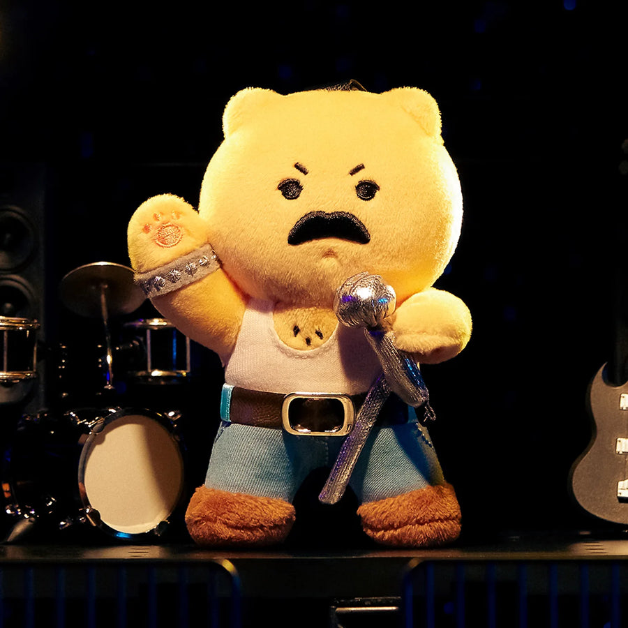 Plush Keychain Queen X Friends Freddie Mercury Chunsik - Kakao Friends