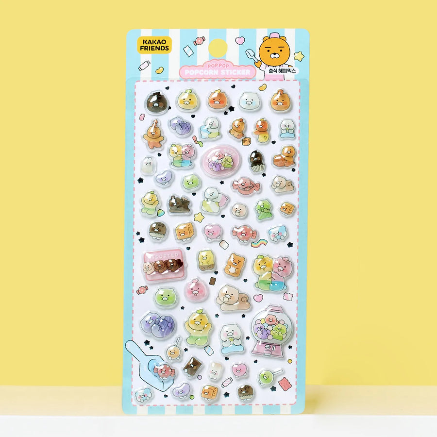 ステッカー ポップコーン ハッピーミックス - Kakao Friends