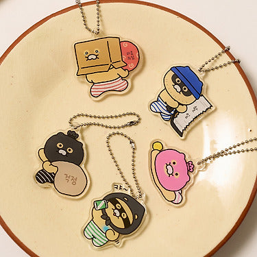 Acrylic Keychain(5 1) Chunsik - Authentic Kakao Friends from Korea | Koolseoul