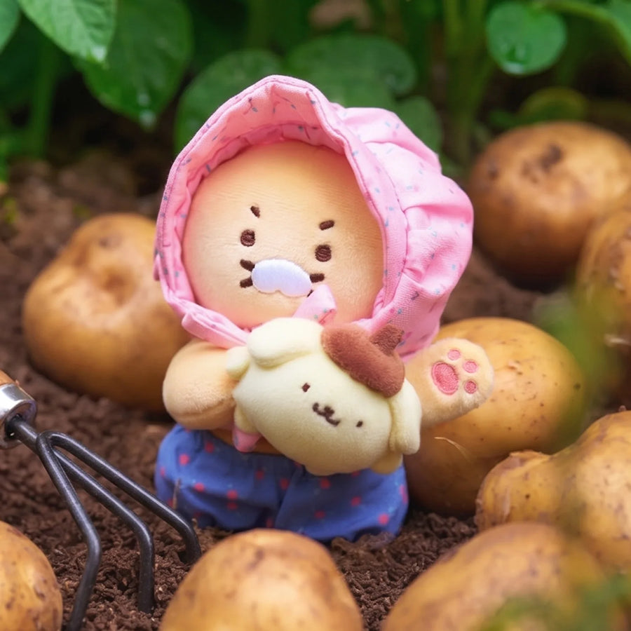 Plush Keychain Pompompurin X Friends Chunsik - Kakao Friends