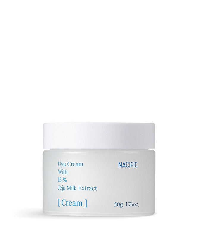 NACIFIC Uyu Cream 50ml jar with Jeju milk extract packaging