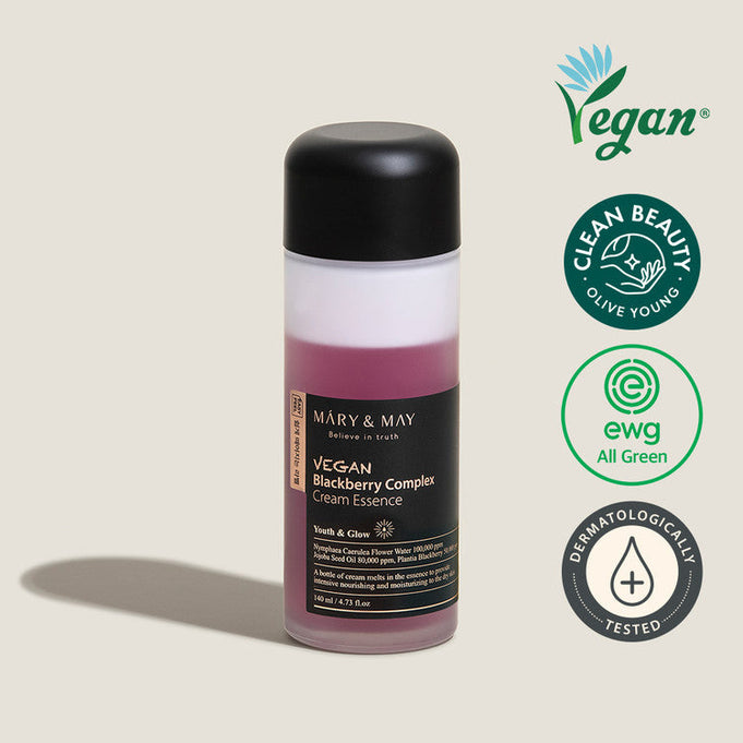 MARY & MAY Vegan Blackberry Complex Cream Essence 40ml | Kool Seoul