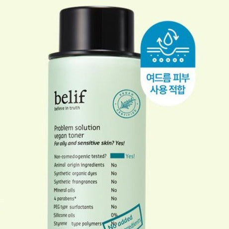 ដំណោះស្រាយបញ្ហា BELIEF Vegan Toner 150ml