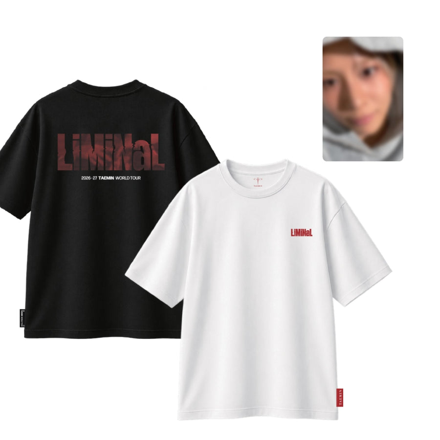 TAEMIN - 13 T-shirt - White / Black Ver. - Official Tour MD