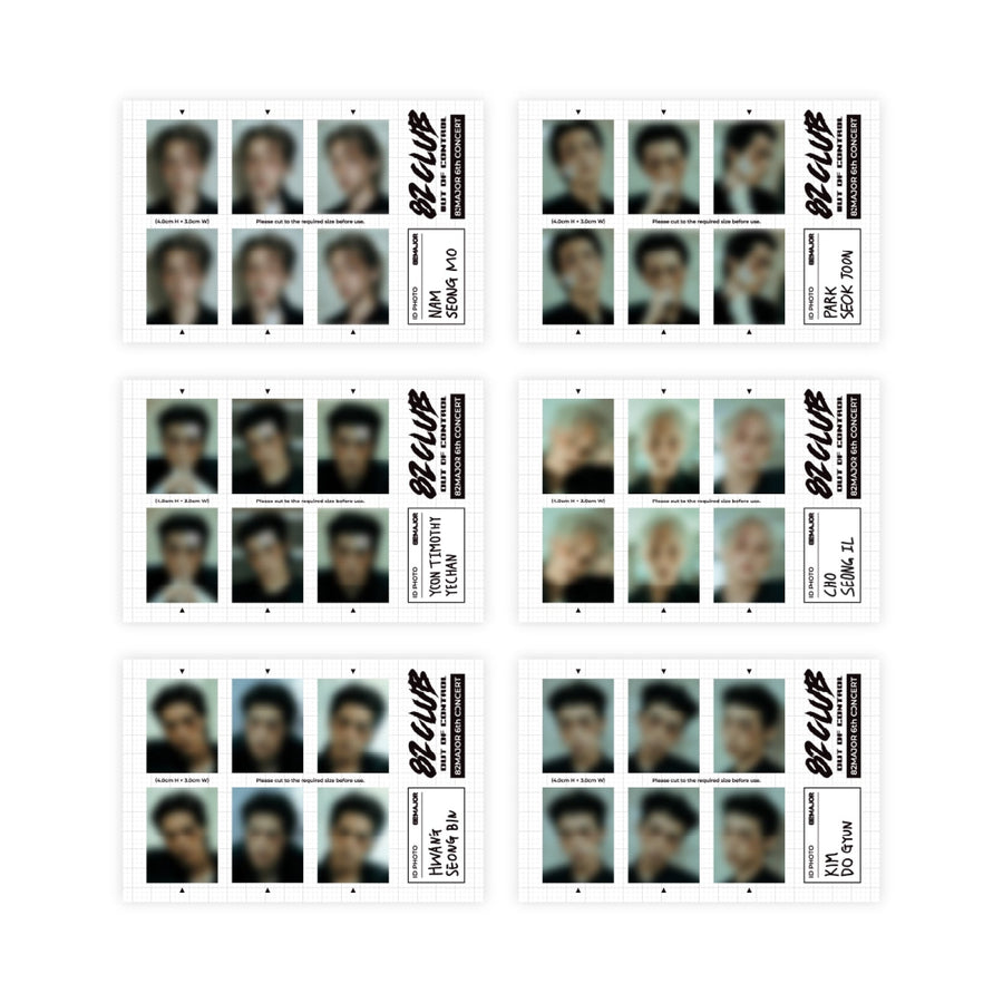 82MAJOR - 06 ID Photo Set - 6th CONCERT [82CLUB] Official MD